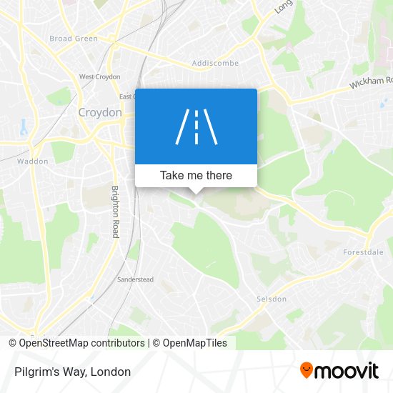 Pilgrim's Way map