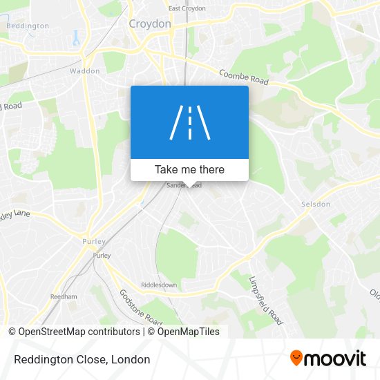 Reddington Close map