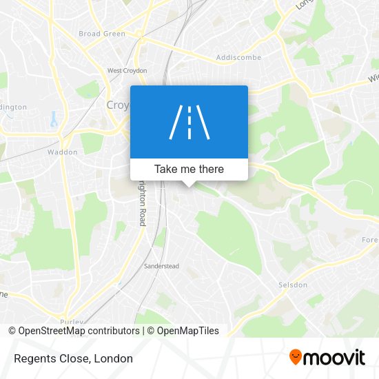 Regents Close map