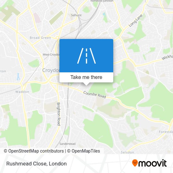Rushmead Close map
