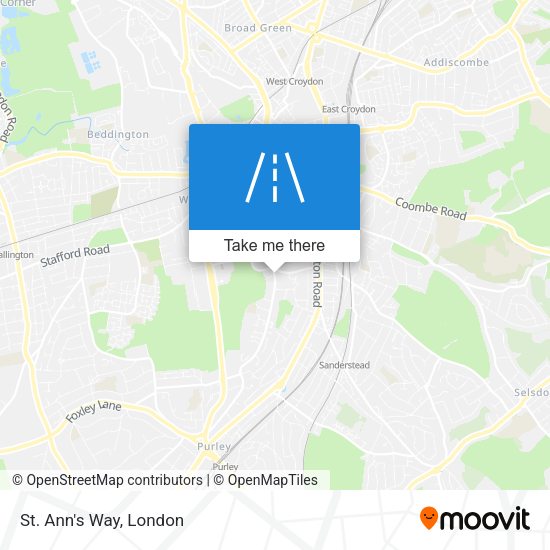 St. Ann's Way map