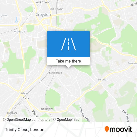 Trinity Close map