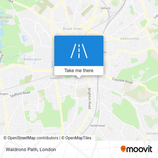 Waldrons Path map