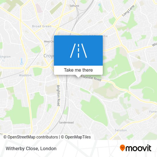 Witherby Close map