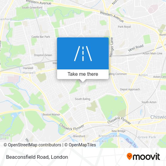 Beaconsfield Road map