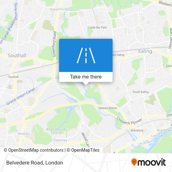 Belvedere Road map