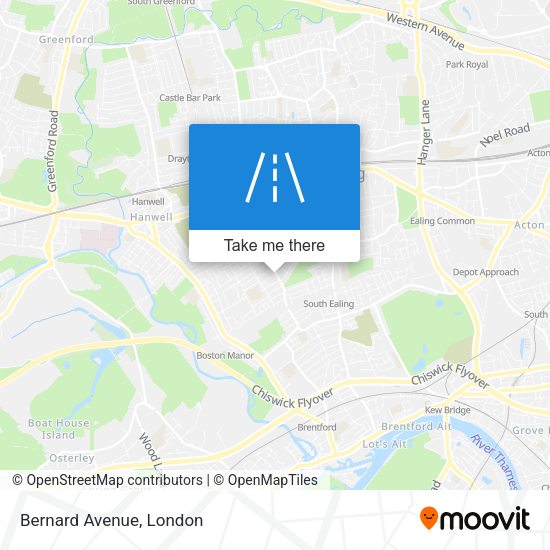 Bernard Avenue map