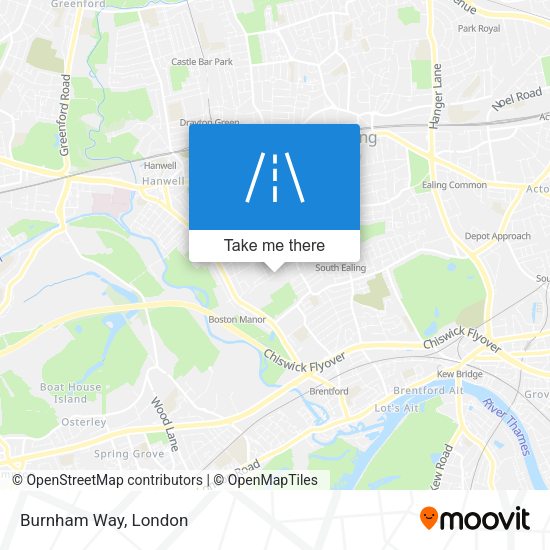 Burnham Way map