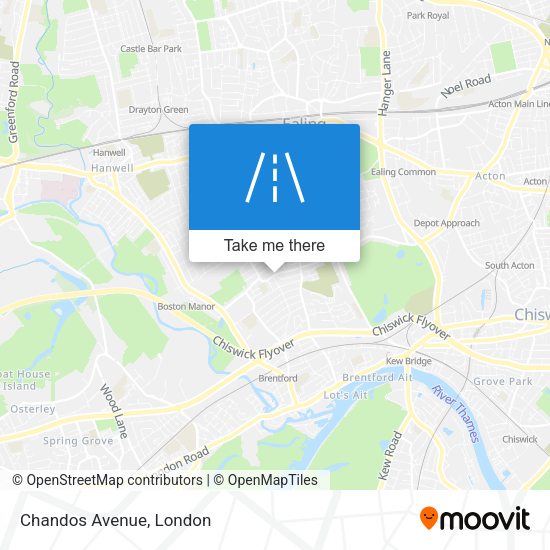 Chandos Avenue map