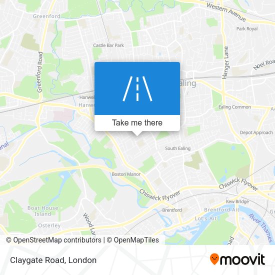 Claygate Road map