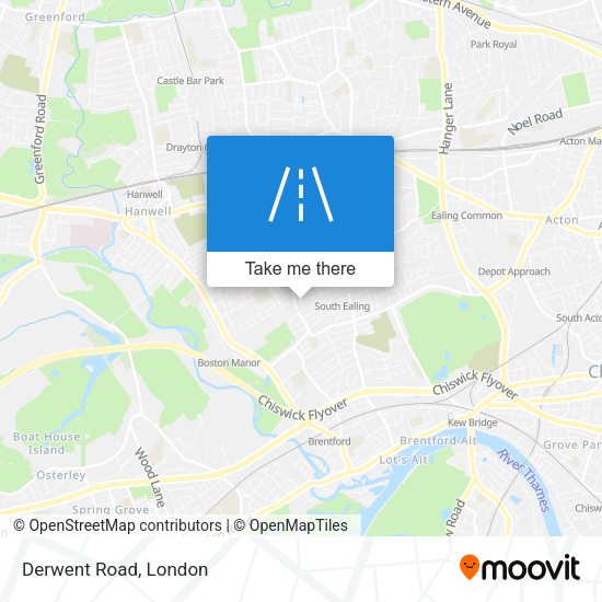Derwent Road map