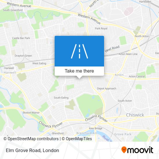 Elm Grove Road map