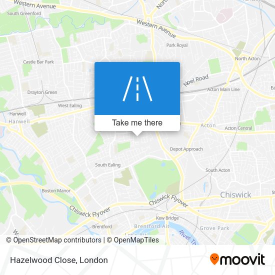 Hazelwood Close map