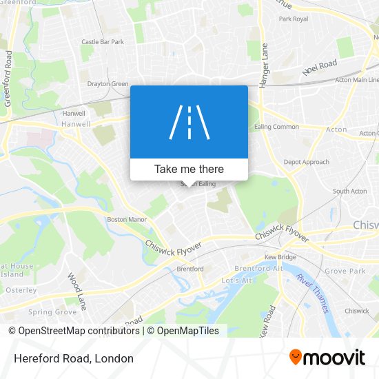 Hereford Road map