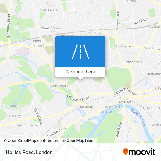Hollies Road map