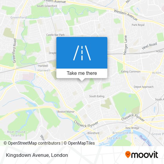 Kingsdown Avenue map