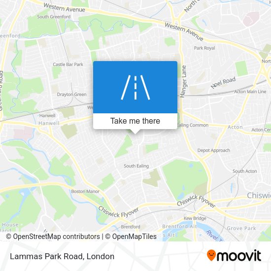 Lammas Park Road map