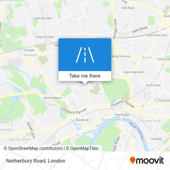 Netherbury Road map