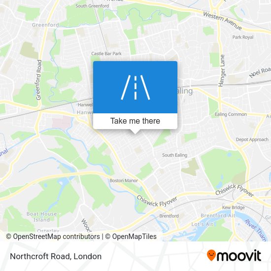 Northcroft Road map