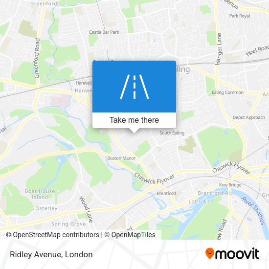 Ridley Avenue map