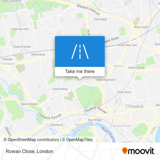 Rowan Close map