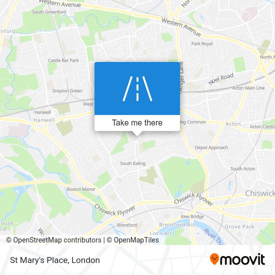 St Mary's Place map