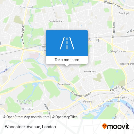 Woodstock Avenue map