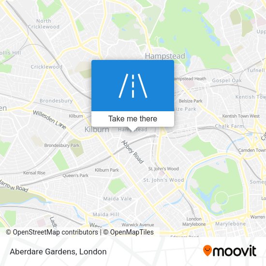 Aberdare Gardens map