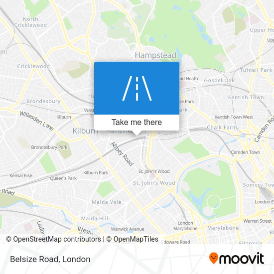 Belsize Road map