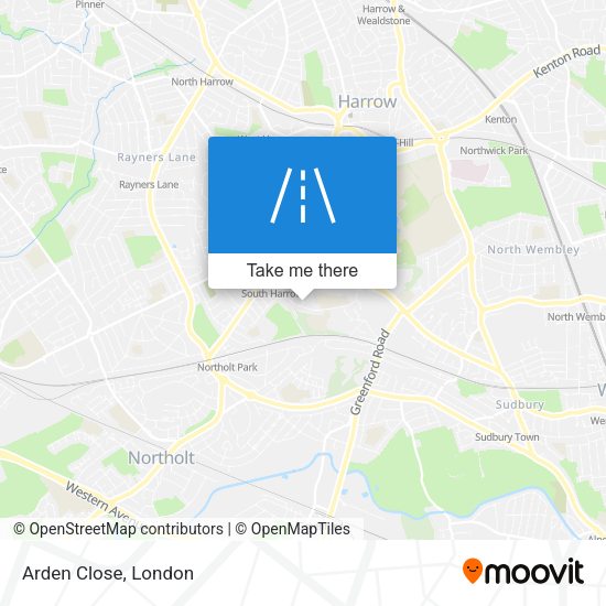 Arden Close map