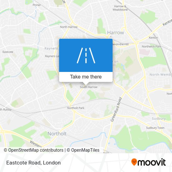 Eastcote Road map