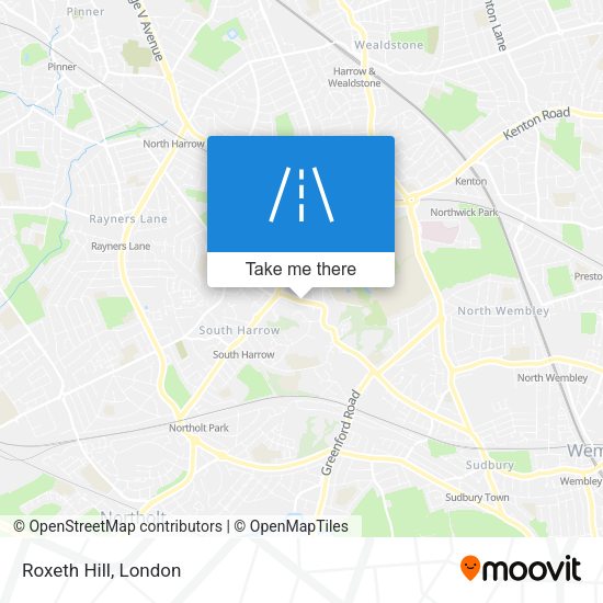 Roxeth Hill map