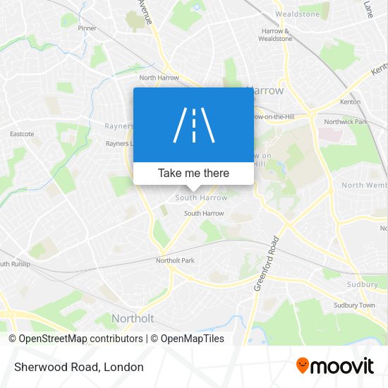 Sherwood Road map
