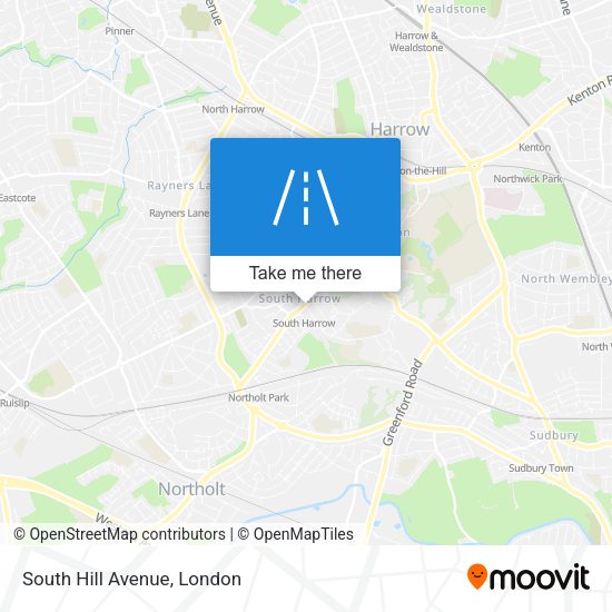 South Hill Avenue map