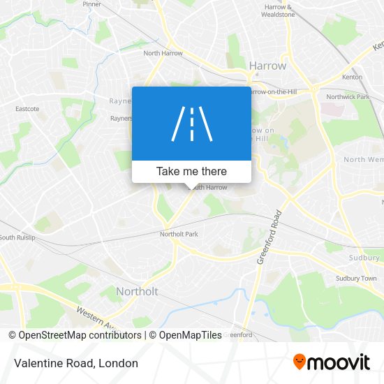 Valentine Road map