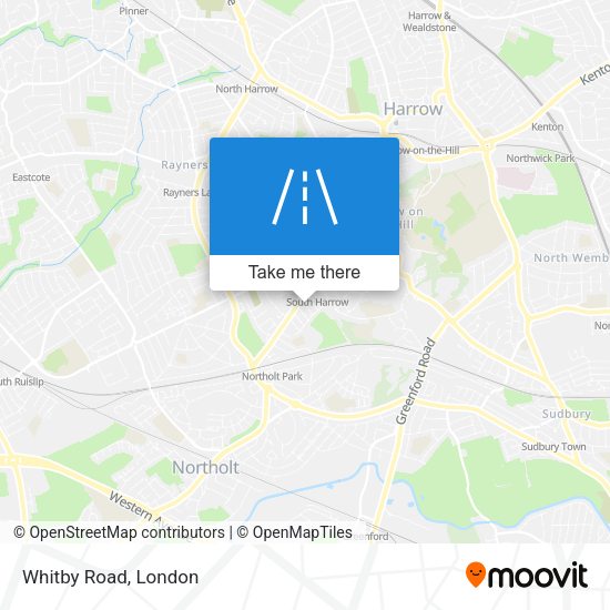Whitby Road map