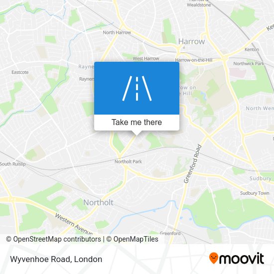 Wyvenhoe Road map