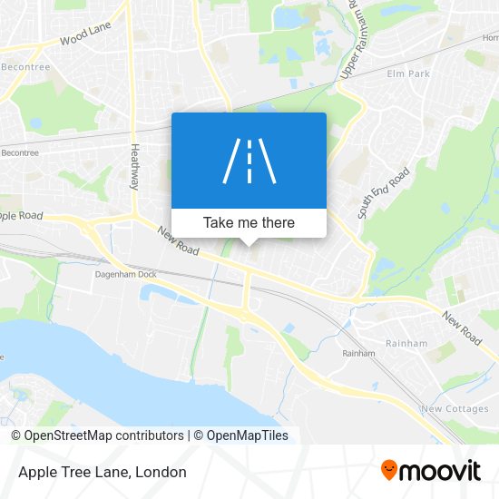 Apple Tree Lane map