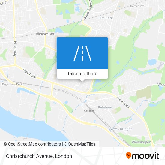 Christchurch Avenue map