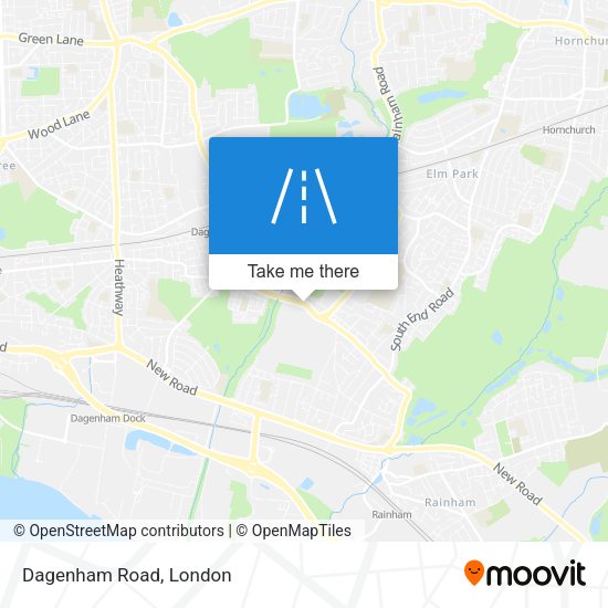 Dagenham Road map