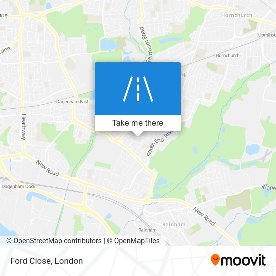 Ford Close map