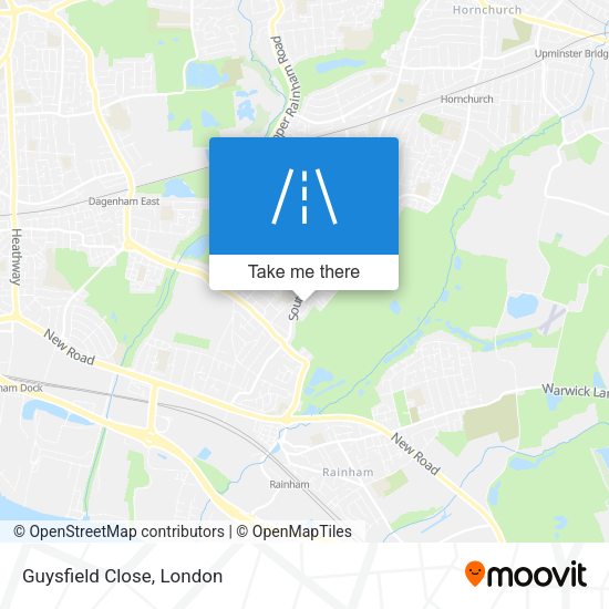 Guysfield Close map