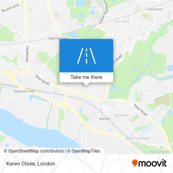 Karen Close map