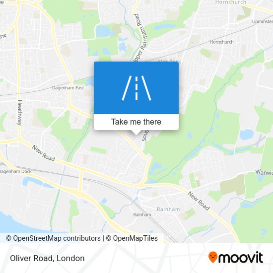 Oliver Road map