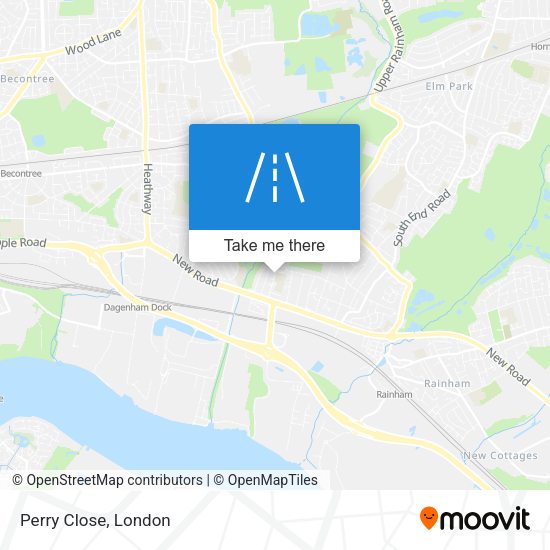 Perry Close map