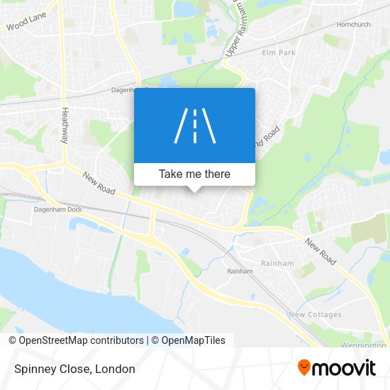 Spinney Close map