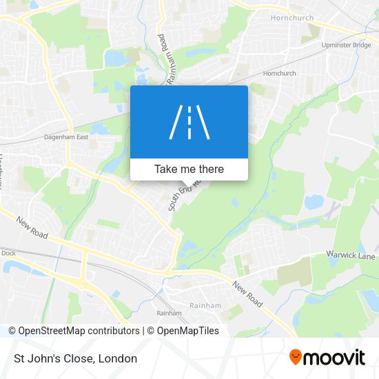 St John's Close map