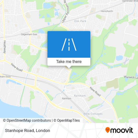 Stanhope Road map