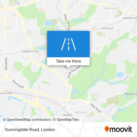 Sunningdale Road map