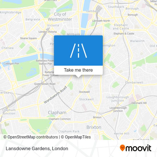 Lansdowne Gardens map